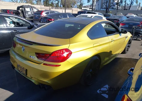 2016 BMW M6 z USA, uszkodzony, nr VIN WBS6J9C56GD934663